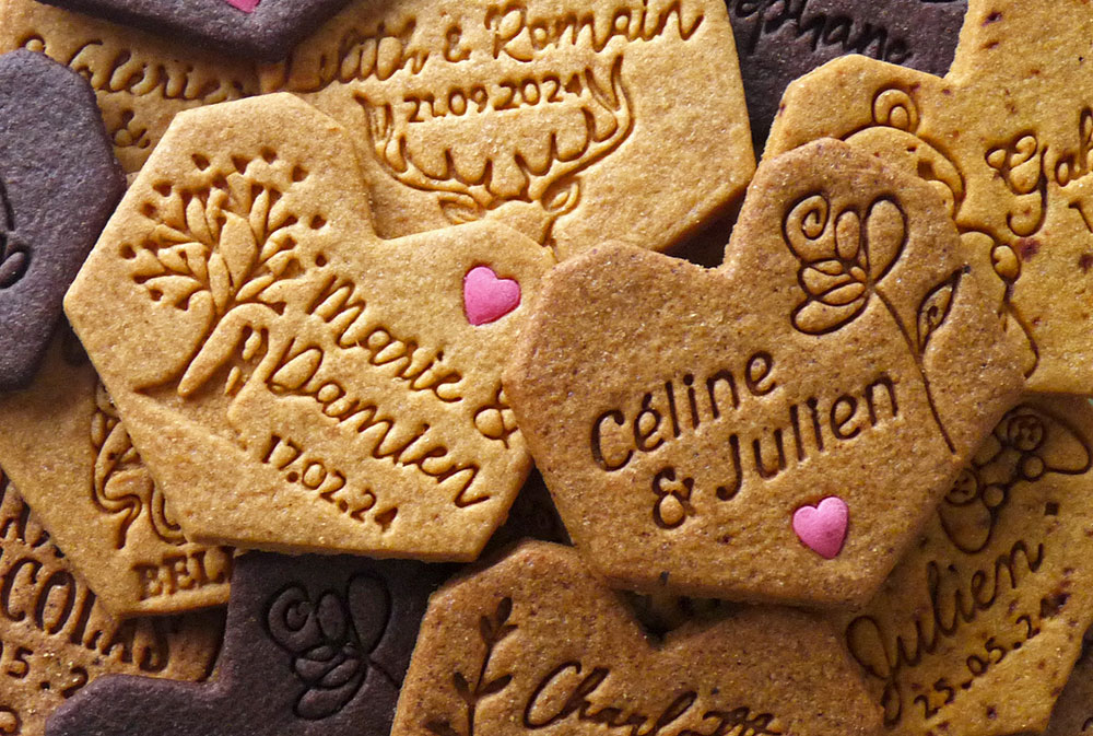Biscuit personnalise mariage anniversaire particuliers